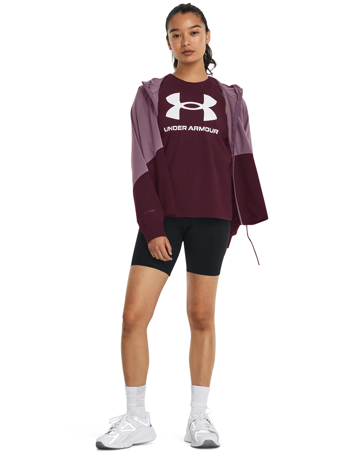 Women's UA Woven Full-Zip Jacket - Image 4