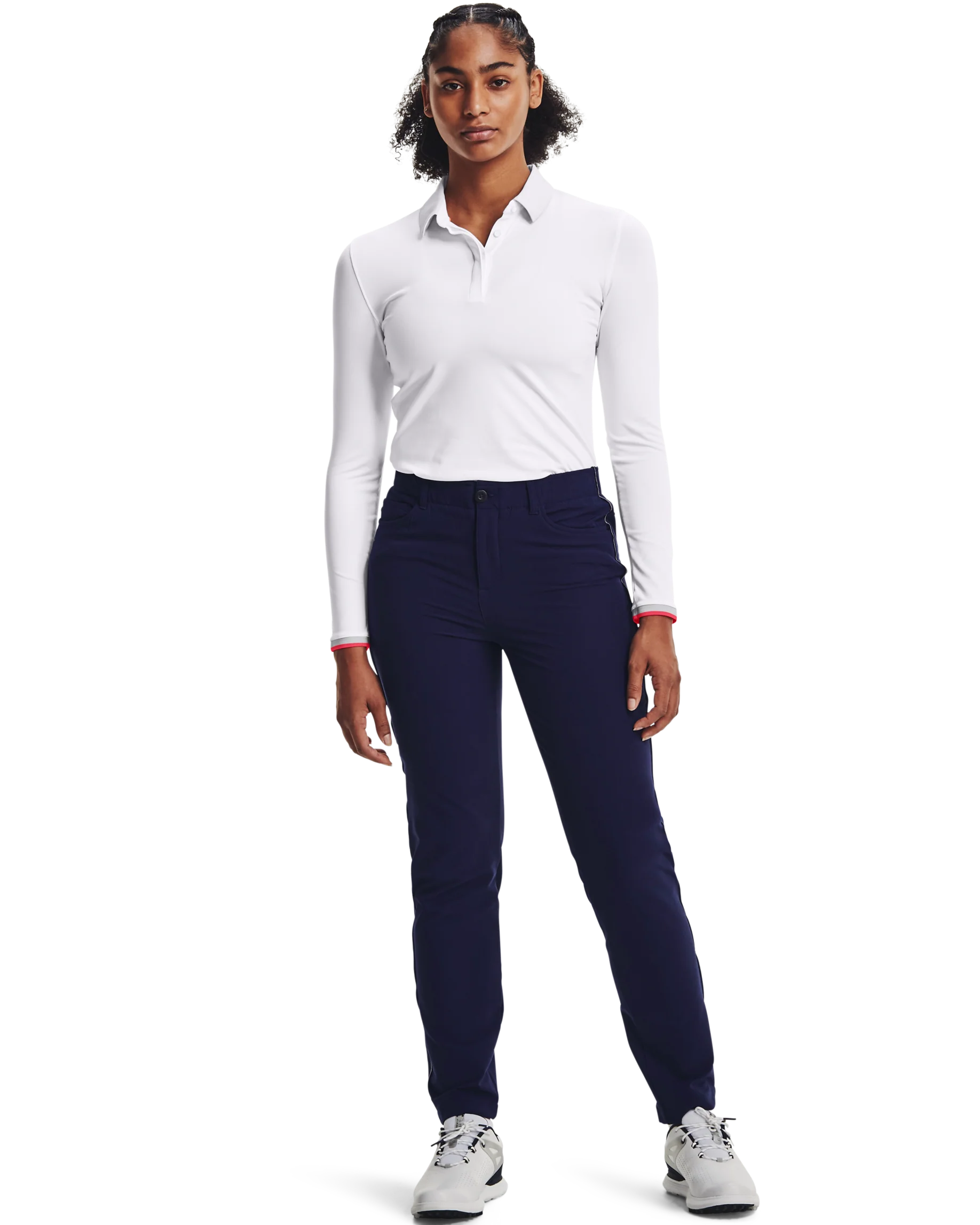 Women's UA Zinger Long Sleeve Polo - Image 3