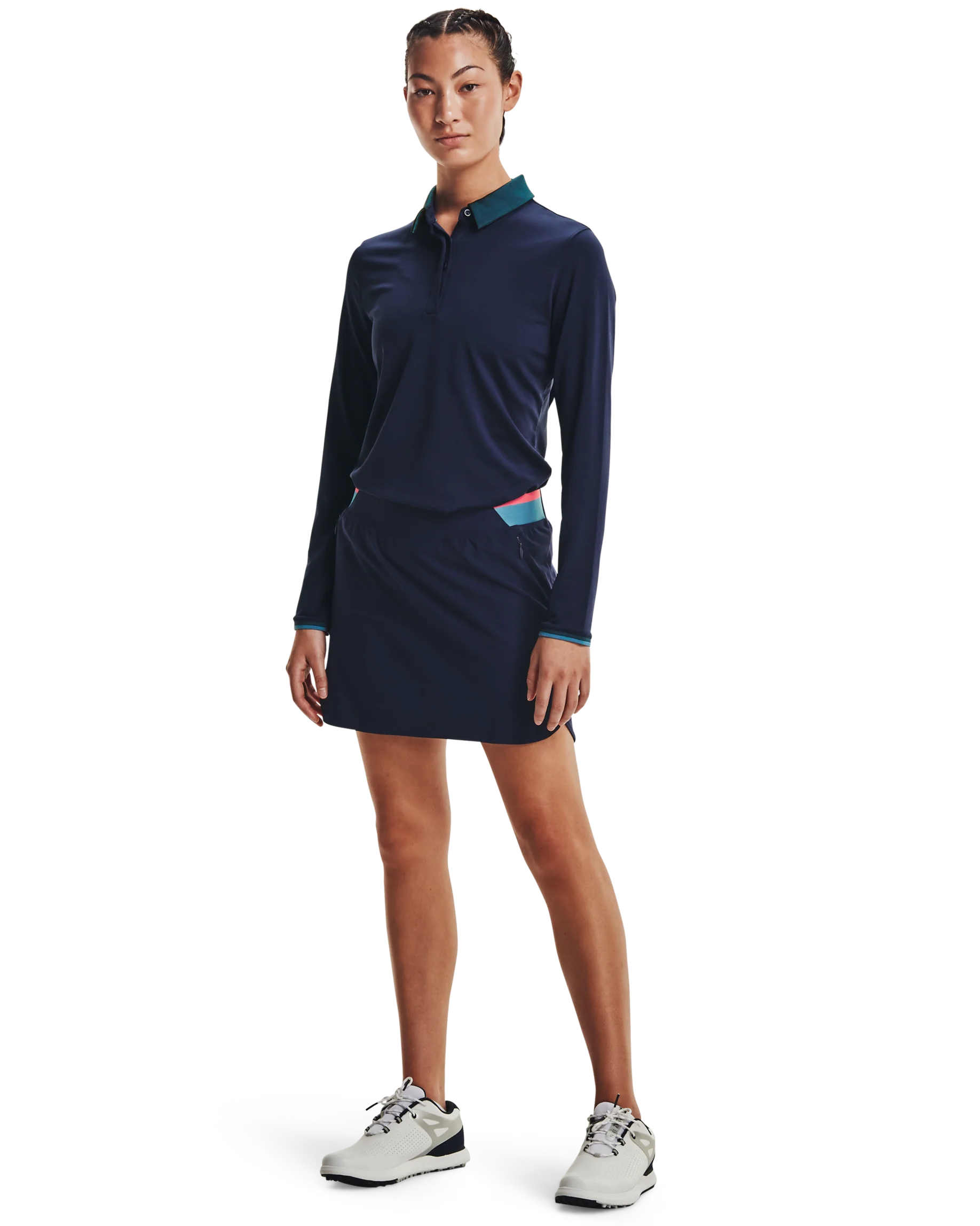 Women's UA Zinger Long Sleeve Polo - Image 3