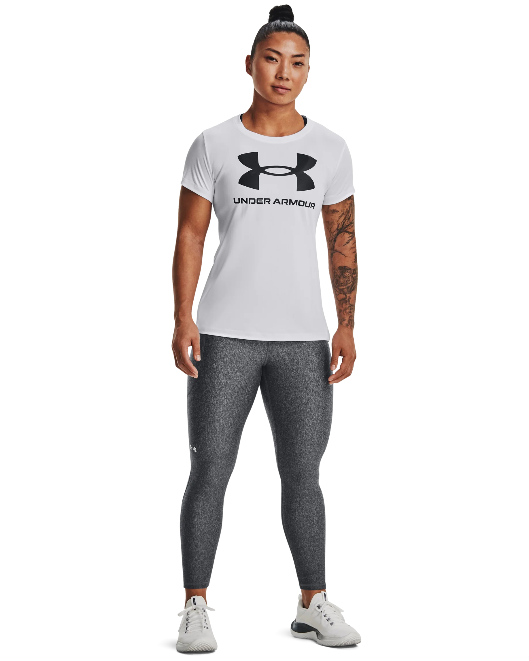 Women's Velocity Graphic Big logo Short Sleeve Crew - Image 3